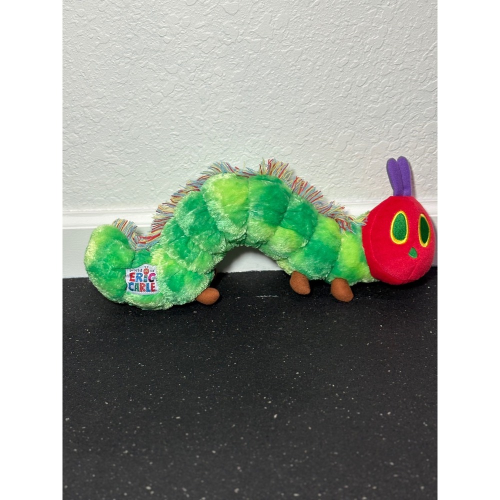 World of Eric Carle The Very Hungry Caterpillar Plush Stuffed Animal Green Red‎